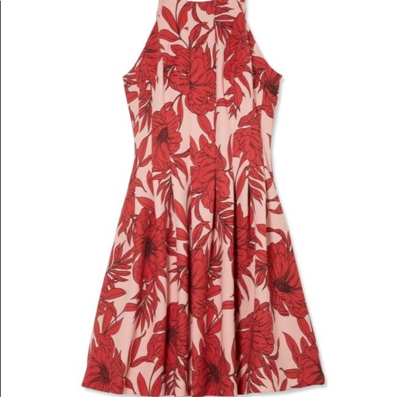 Vince Camito FLORAL-PRINT FLARED DRESS Size 10 - Picture 12 of 16